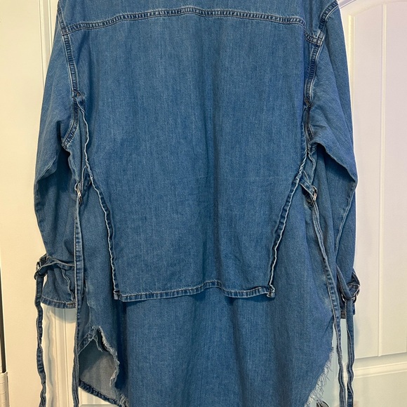DIESEL SNAP BUTTON DENIM DE-LIFY MINI DRESS EUC - Picture 4 of 12
